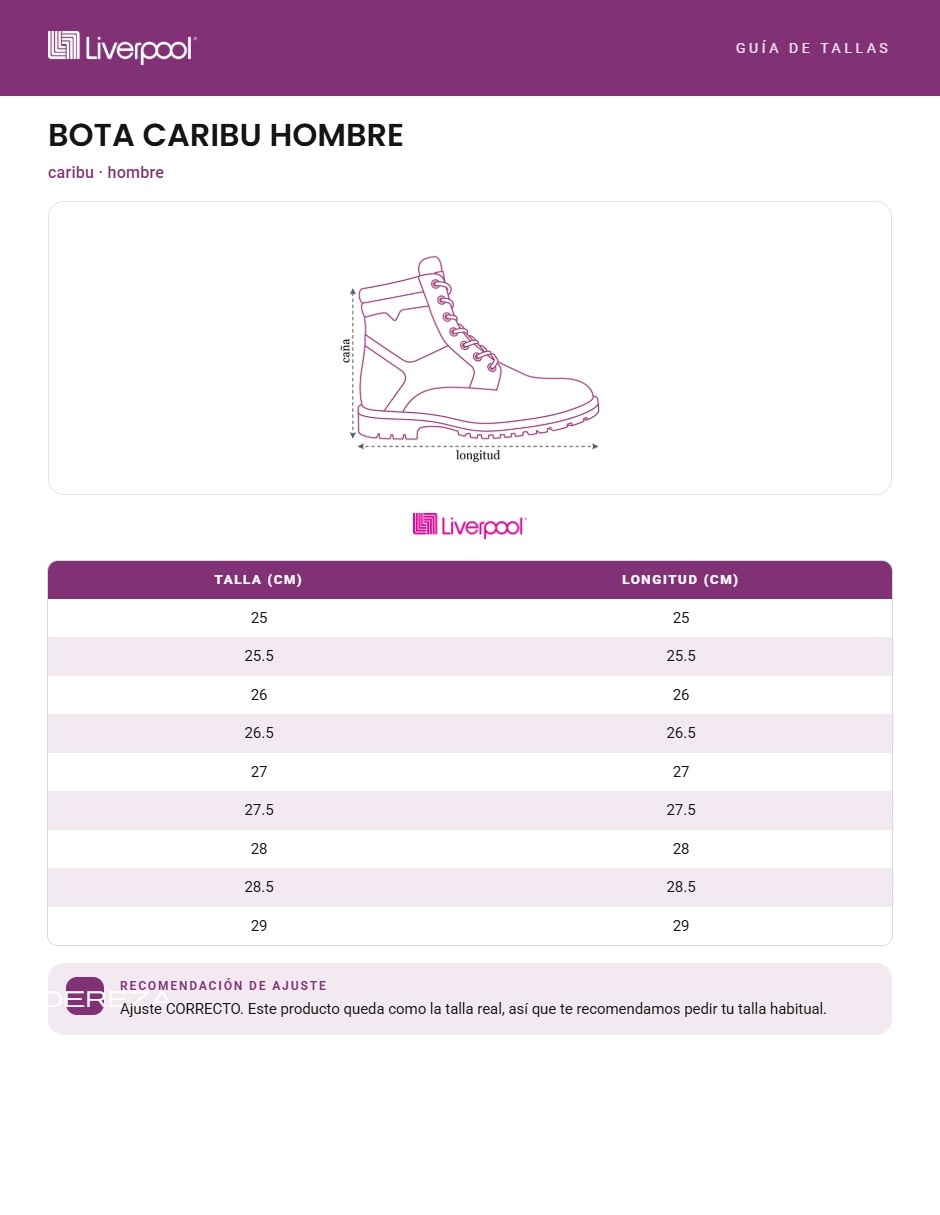 Bota de piel para hombre