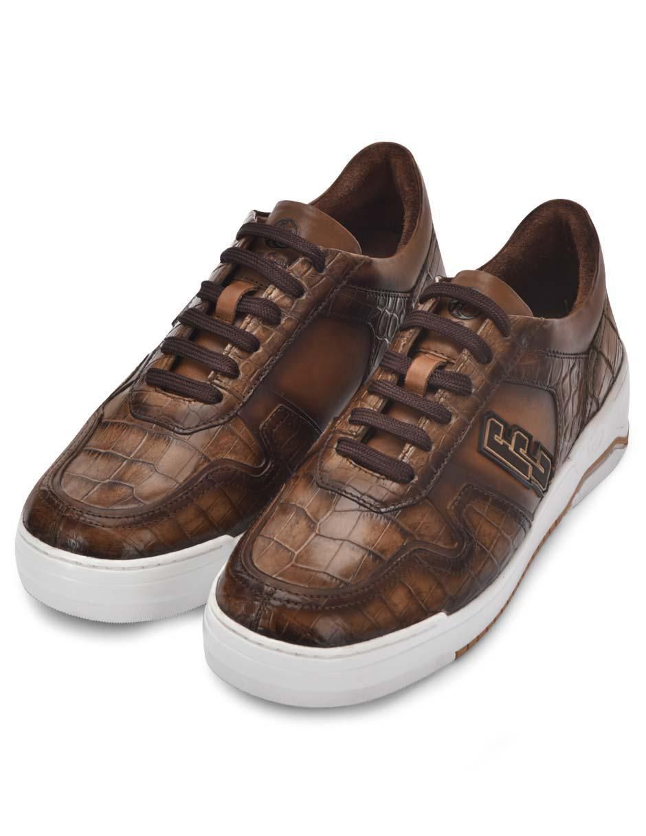Tenis de piel para hombre 4