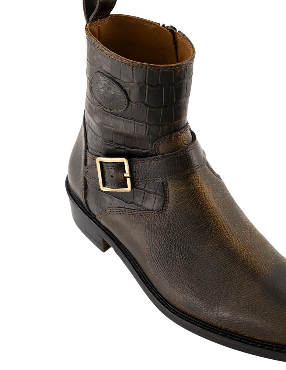Botín de piel para hombre 3
