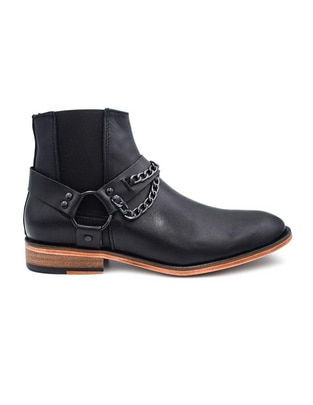 Botín de piel para hombre Botín de piel para hombre