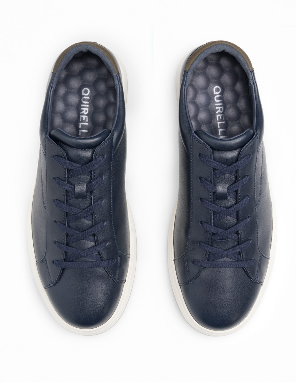 Tenis de piel para hombre