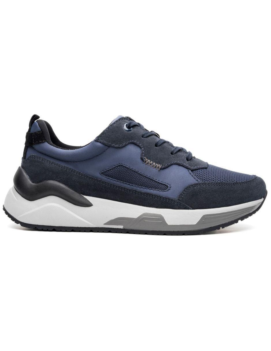 Tenis de piel para hombre