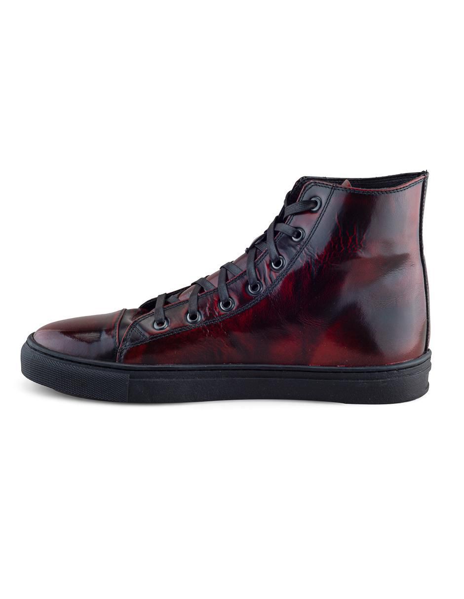 Tenis de piel para hombre