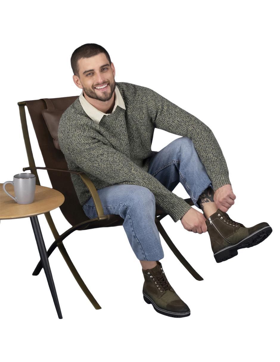 Botín de piel para hombre 7