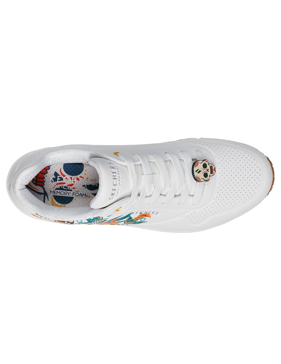 Tenis Skechers día de muertos para hombre