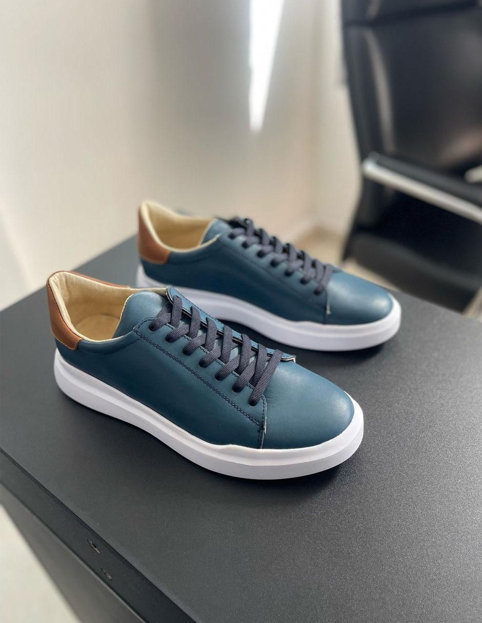 Tenis de piel para hombre 6