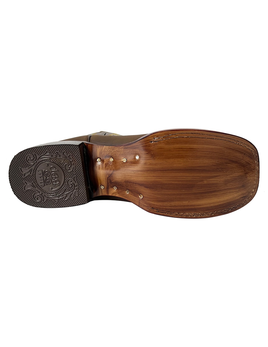 Bota de piel para hombre