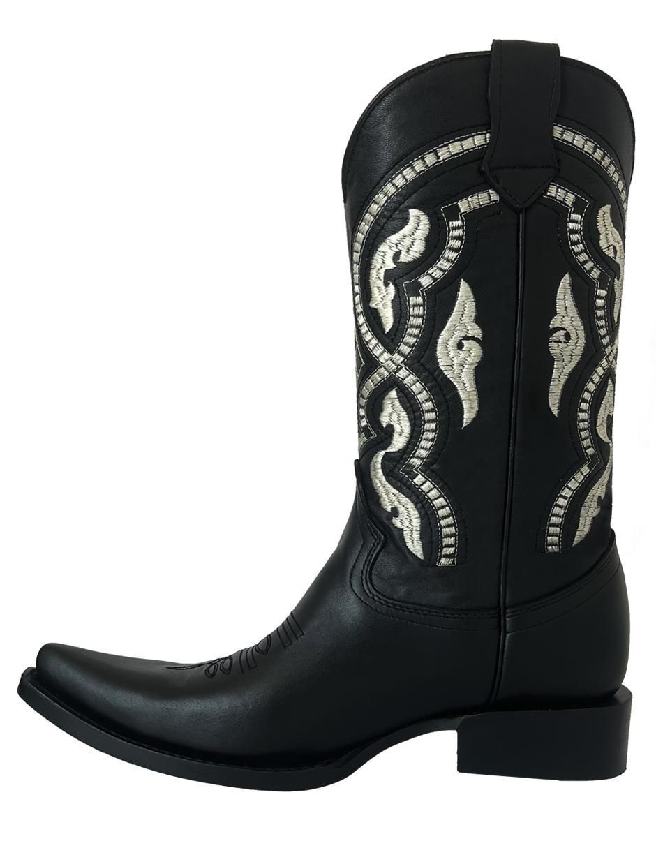 Bota vaquero de piel para hombre 8