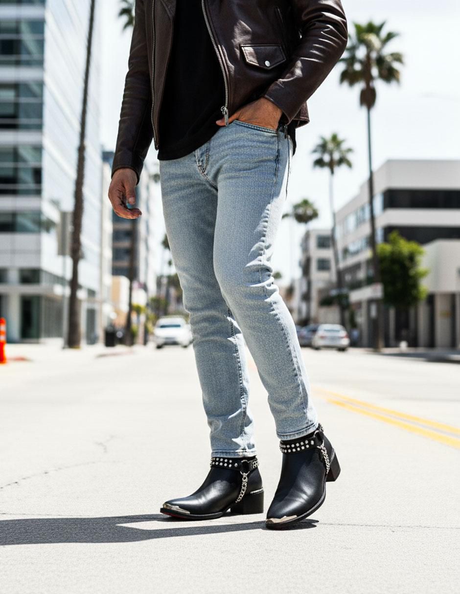 Bota Estilo Dh de piel para hombre