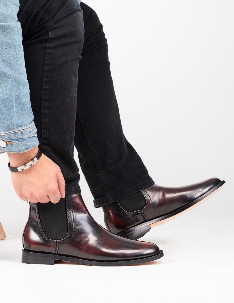 Botín de piel para hombre 3