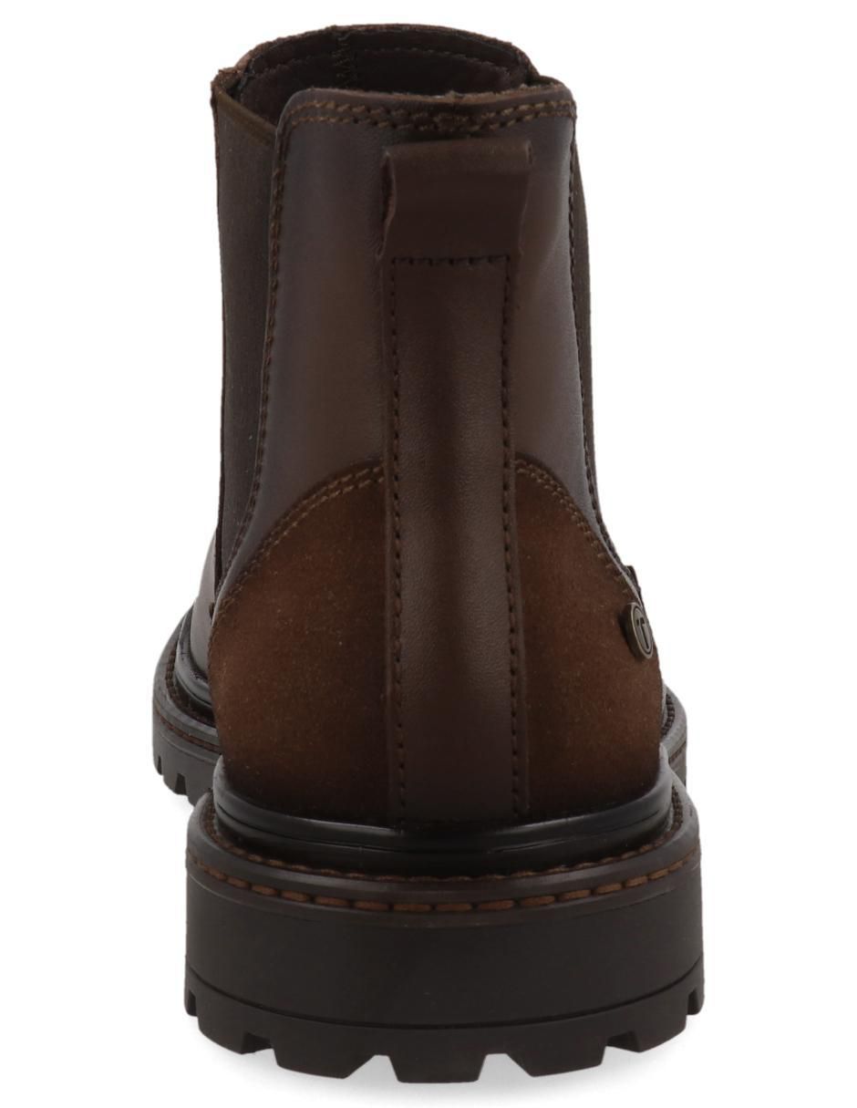 Botín de piel para hombre