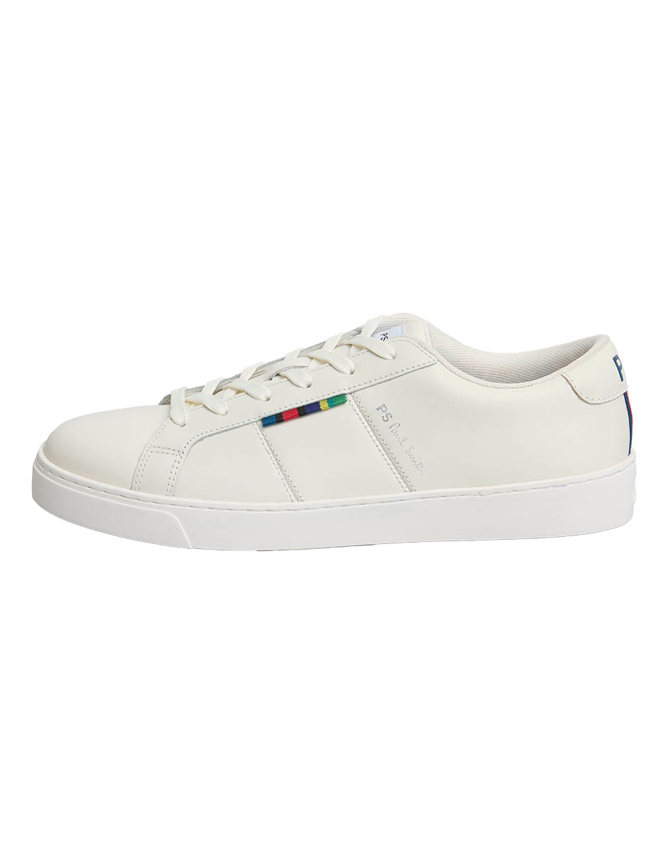 Tenis de piel Beech White para hombre