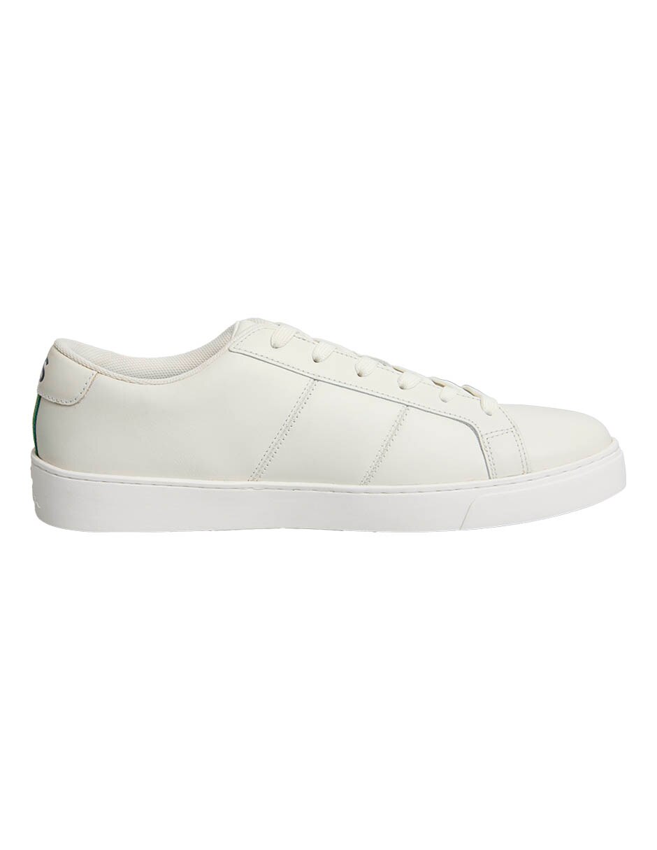 Tenis de piel Beech White para hombre