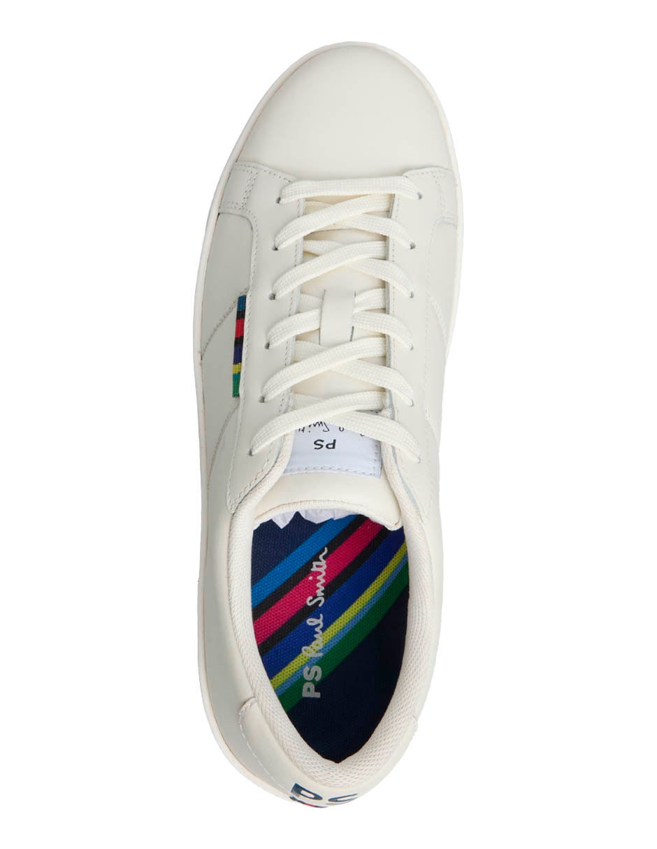 Tenis de piel Beech White para hombre
