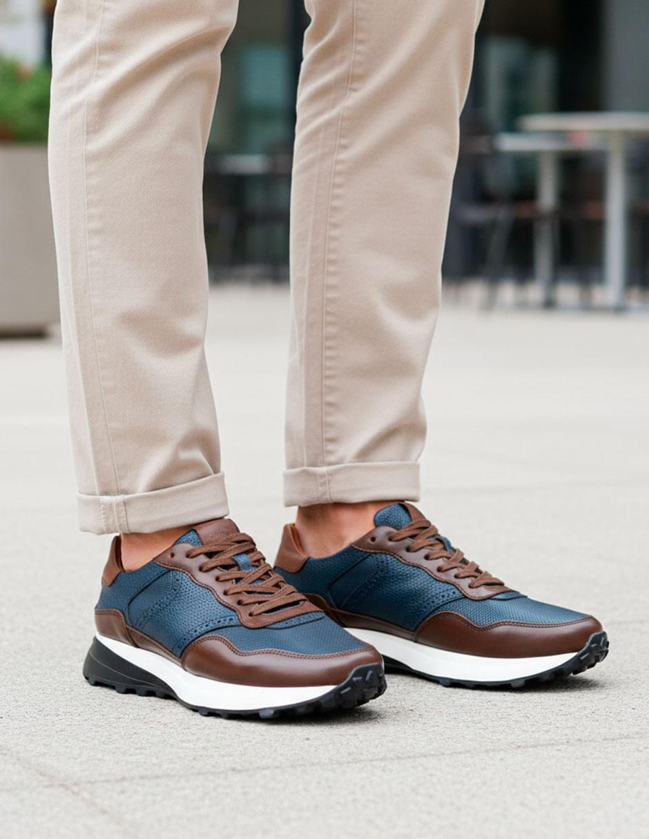 Tenis de piel para hombre 2