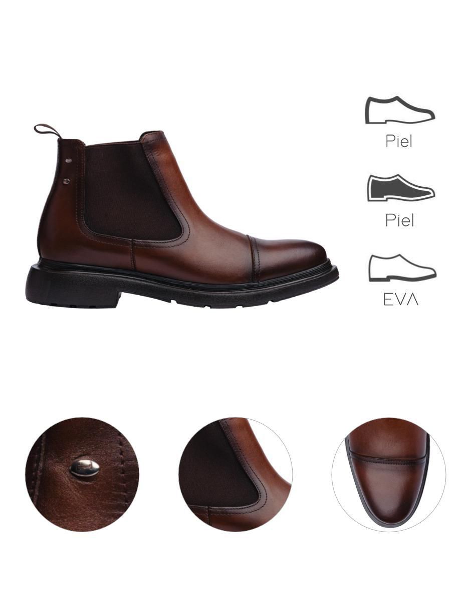 Botín de piel para hombre