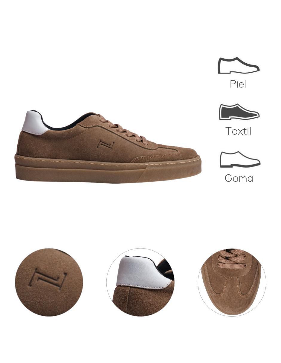 Tenis de piel para hombre