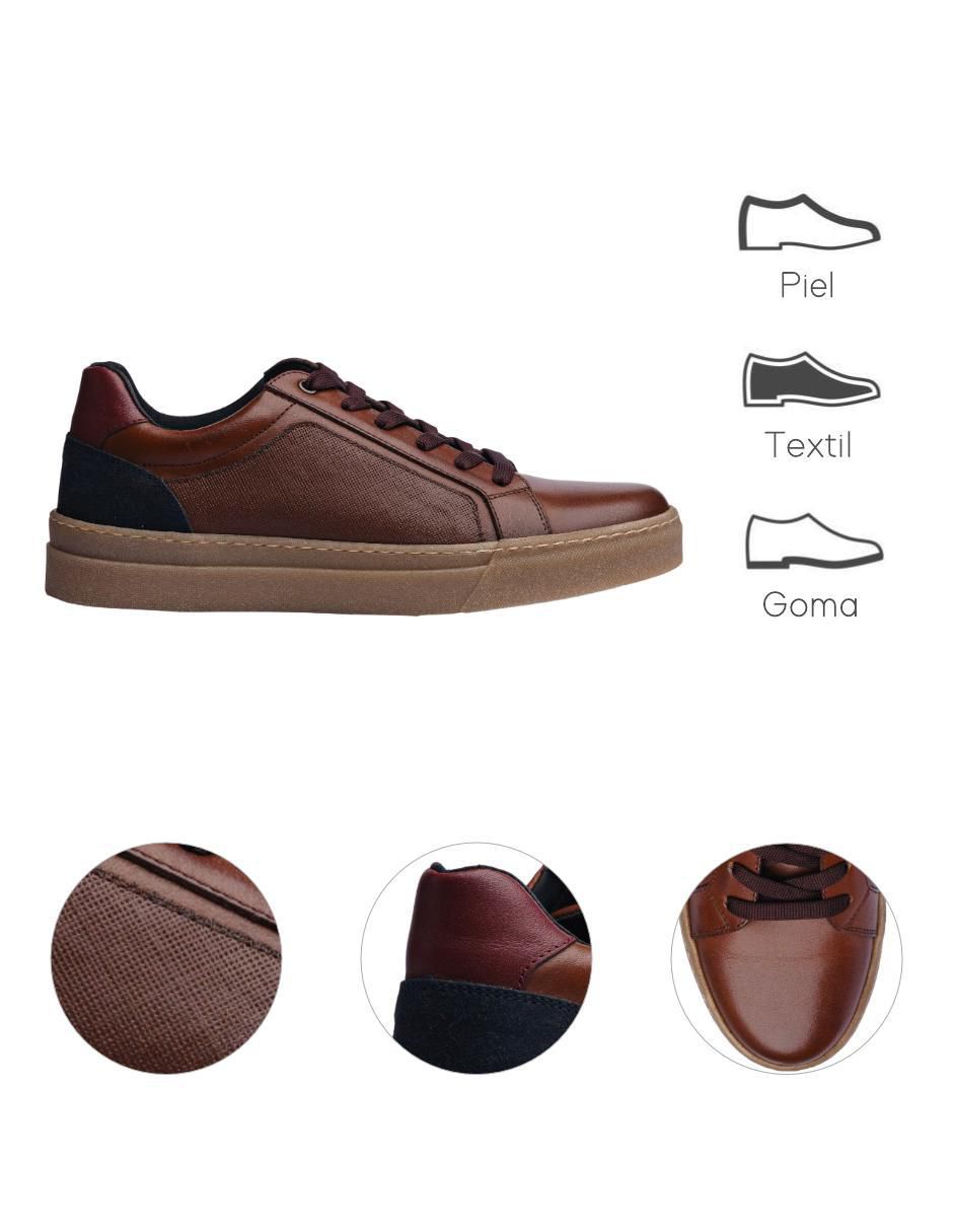 Tenis de piel para hombre 4