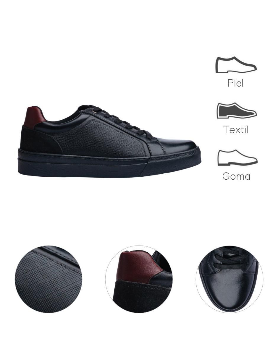 Tenis de piel para hombre
