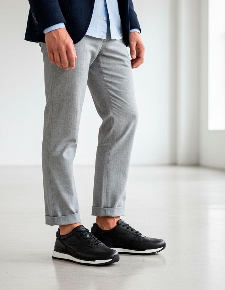 Tenis de piel para hombre 6
