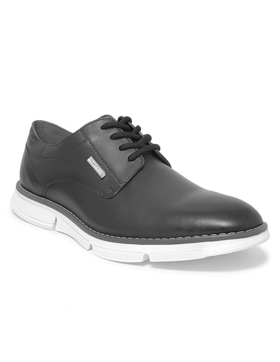 Tenis zapato oxford derby negro para hombre