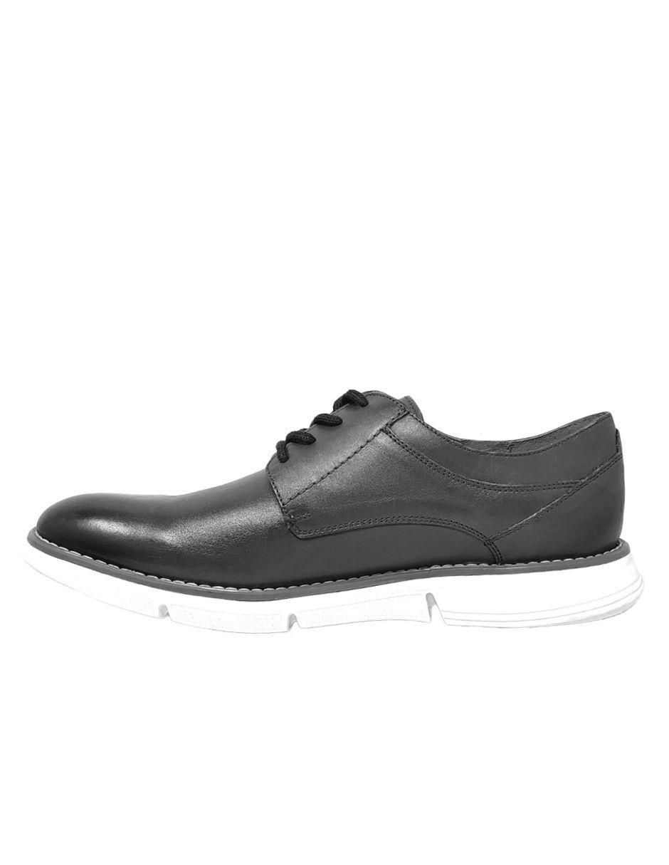 Tenis zapato oxford derby negro para hombre 2