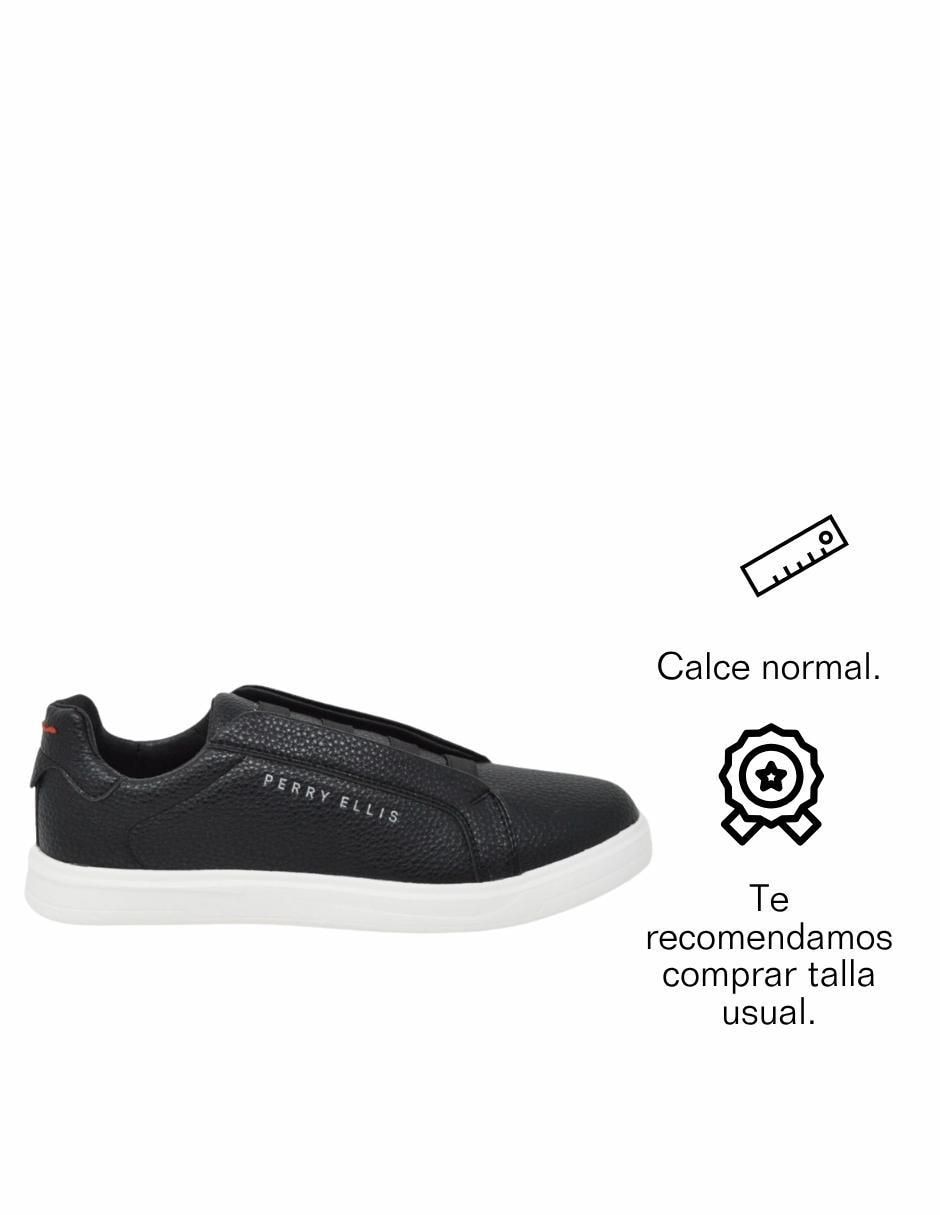 Tenis Casual Slip-On Negro para hombre 4