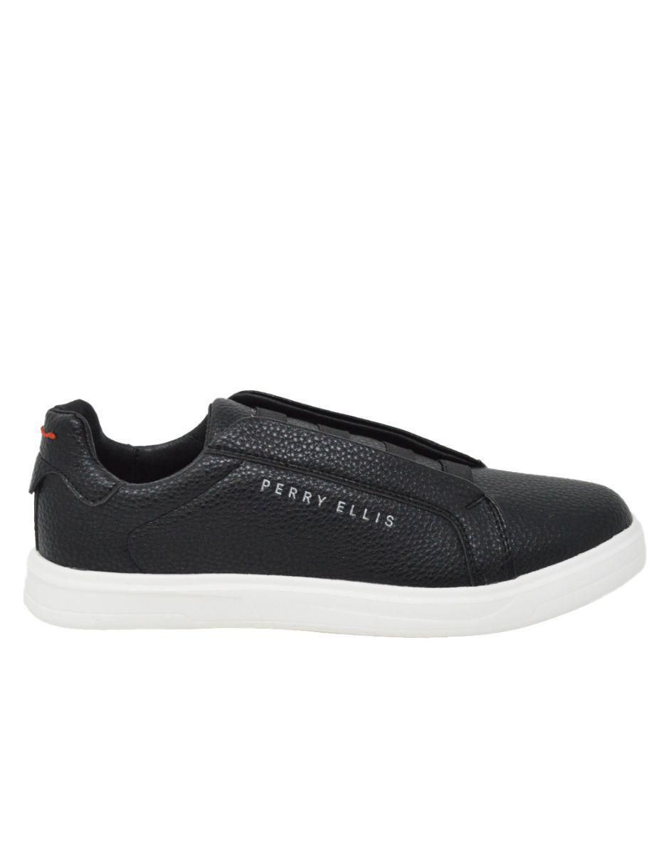 Tenis Casual Slip-On Negro para hombre 3