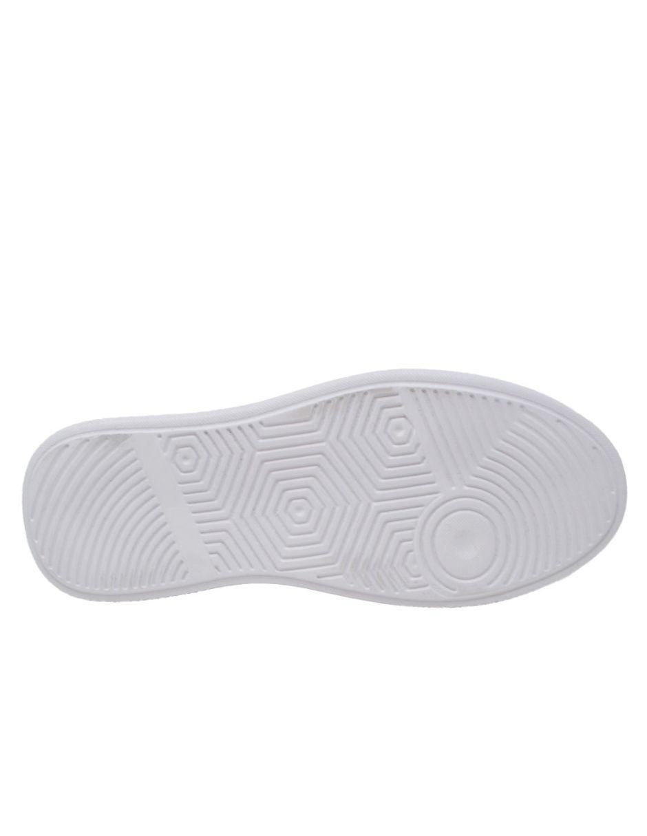 Tenis Sneaker Blanco Con Tonos Azul Marino para hombre 9