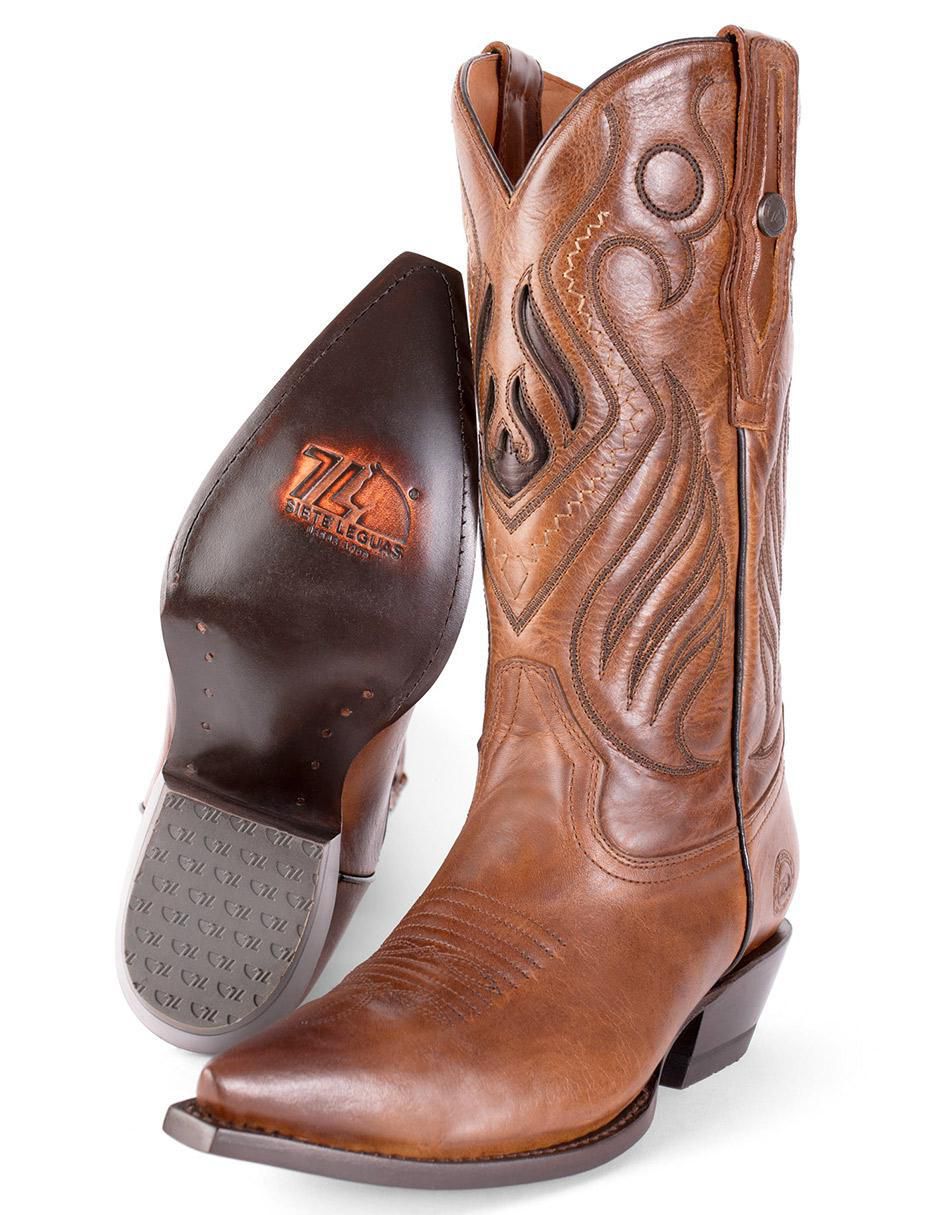 Bota Vaquera de piel para hombre