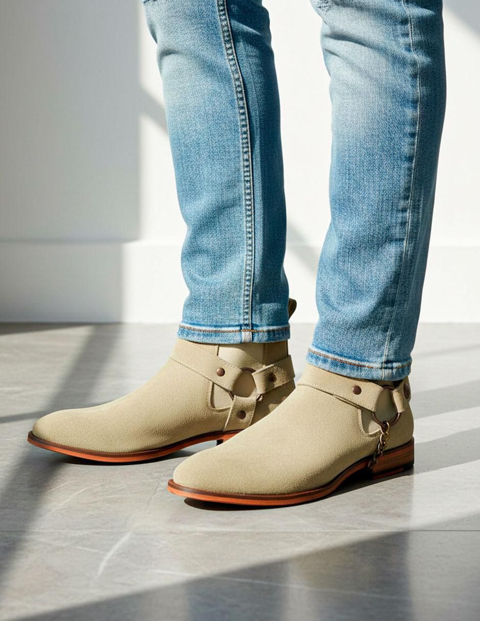 Botín de piel para hombre 6