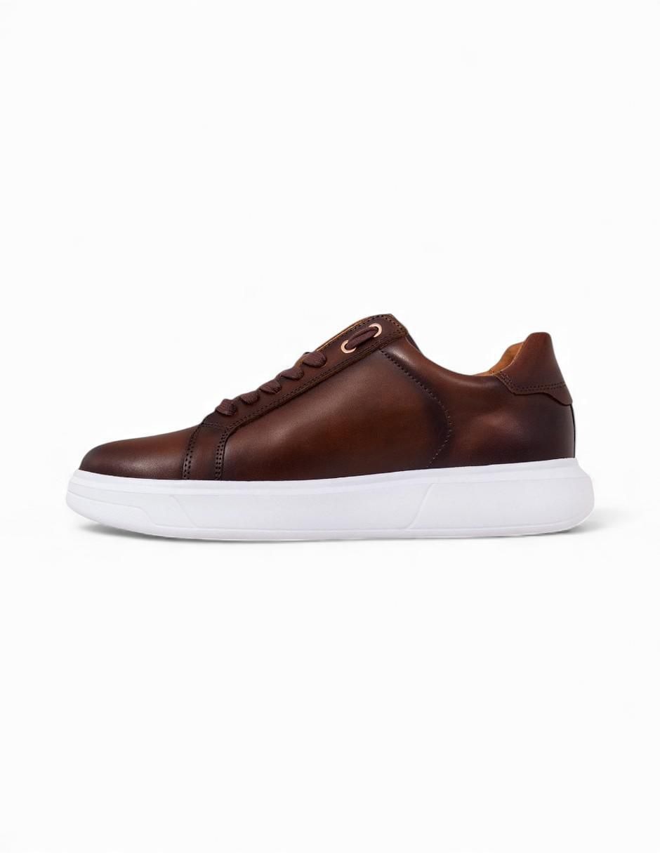 Tenis de piel para hombre