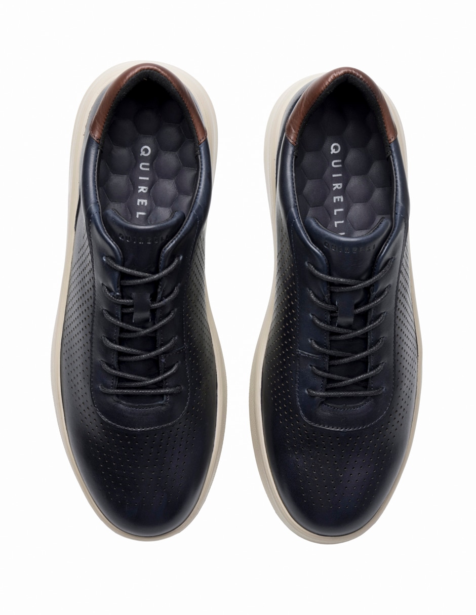 Tenis de piel para hombre