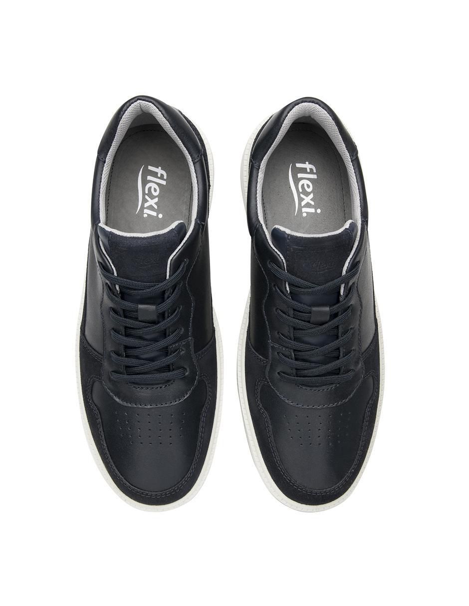 Tenis de piel para hombre
