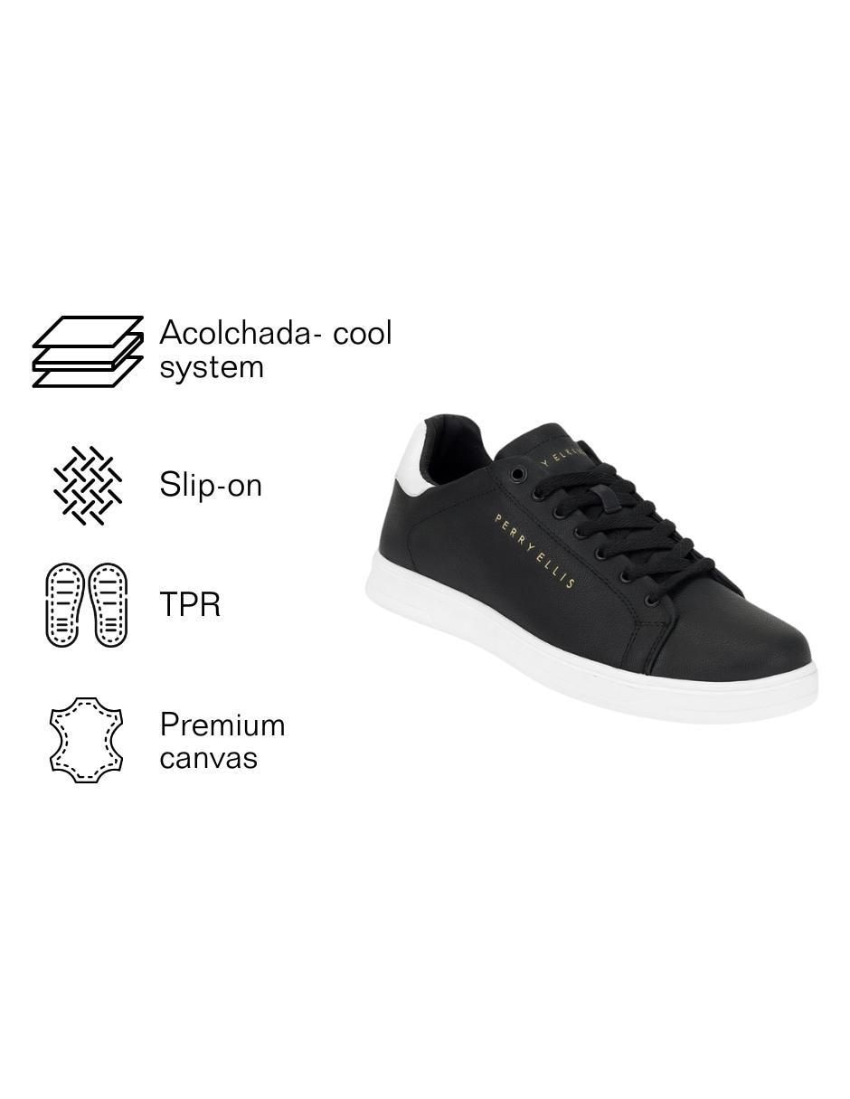 Tenis de piel Perry Ellis para hombre