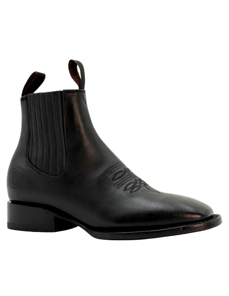 Botín Vaquero de piel para hombre 1