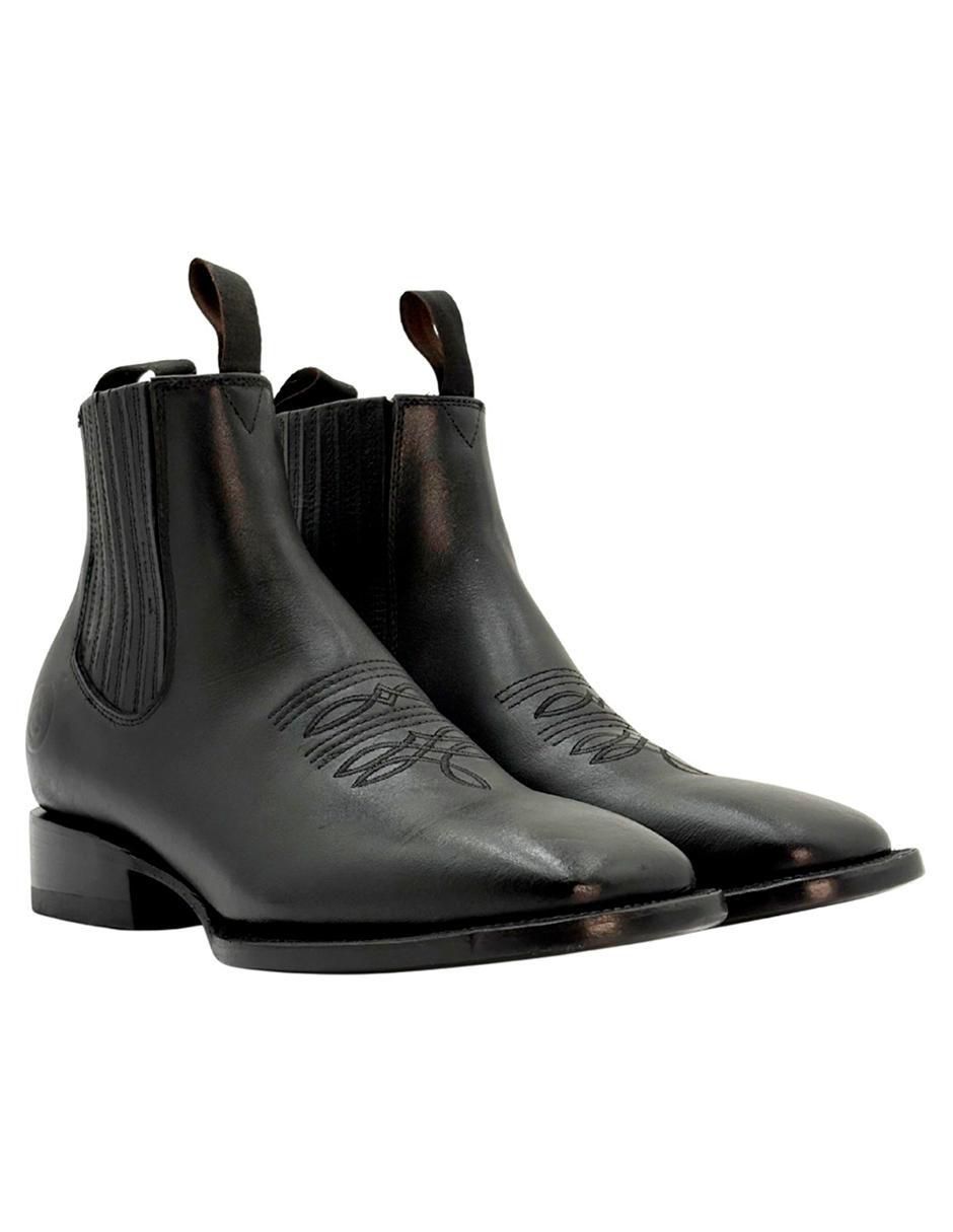 Botín Vaquero de piel para hombre 6