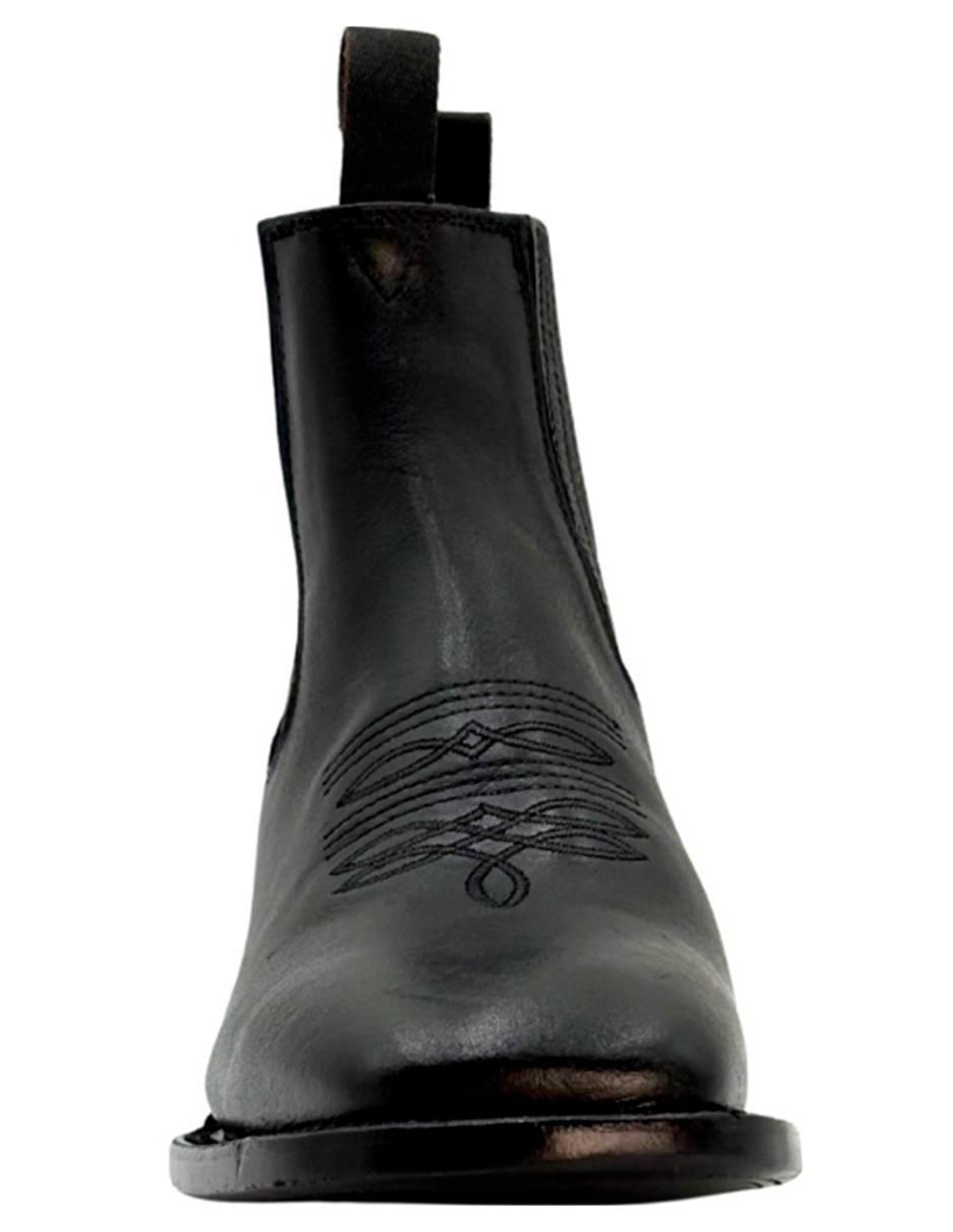Botín Vaquero de piel para hombre 4