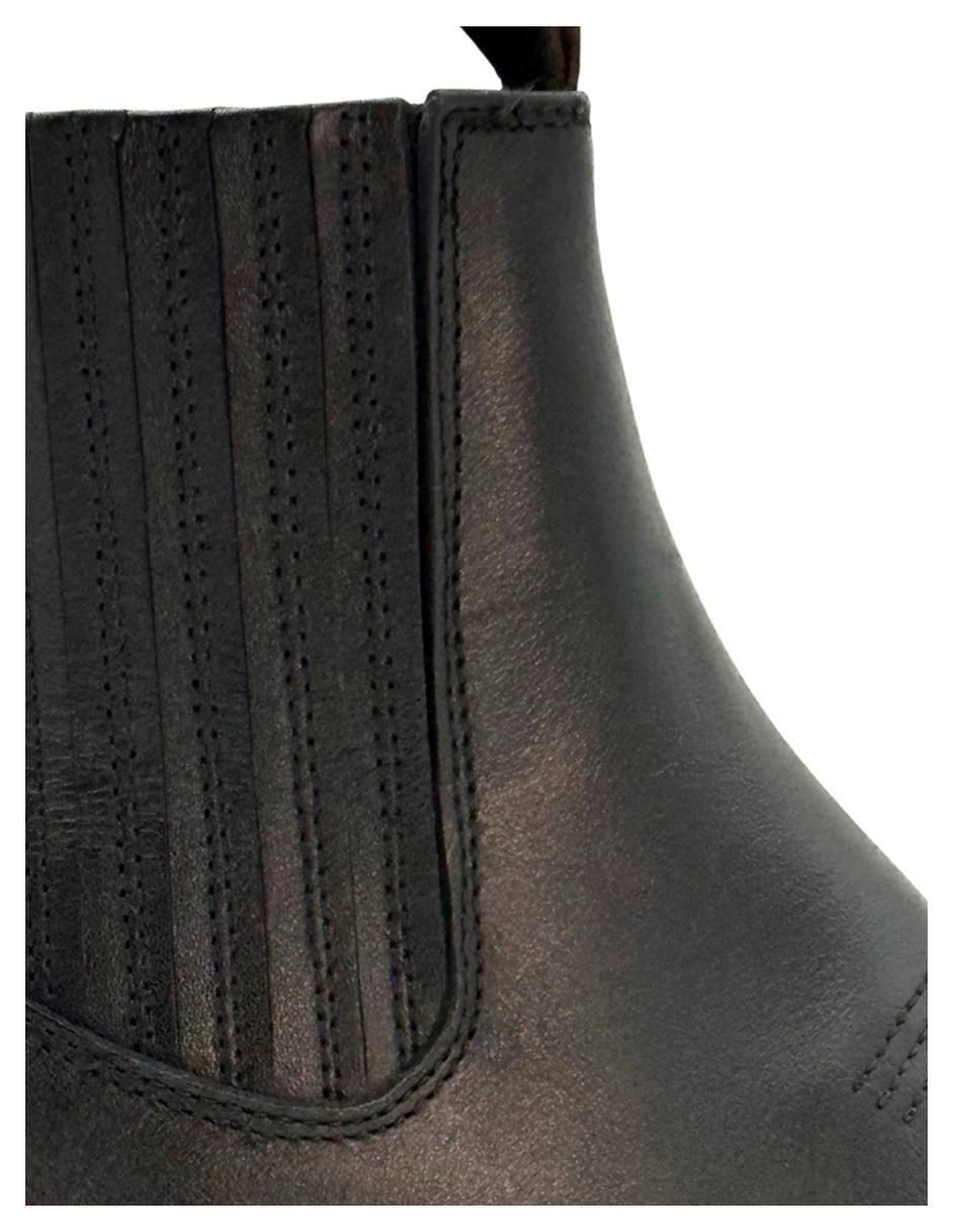 Botín Vaquero de piel para hombre 3