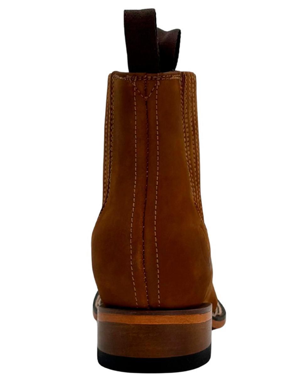 Botín Vaquero de piel para hombre 5