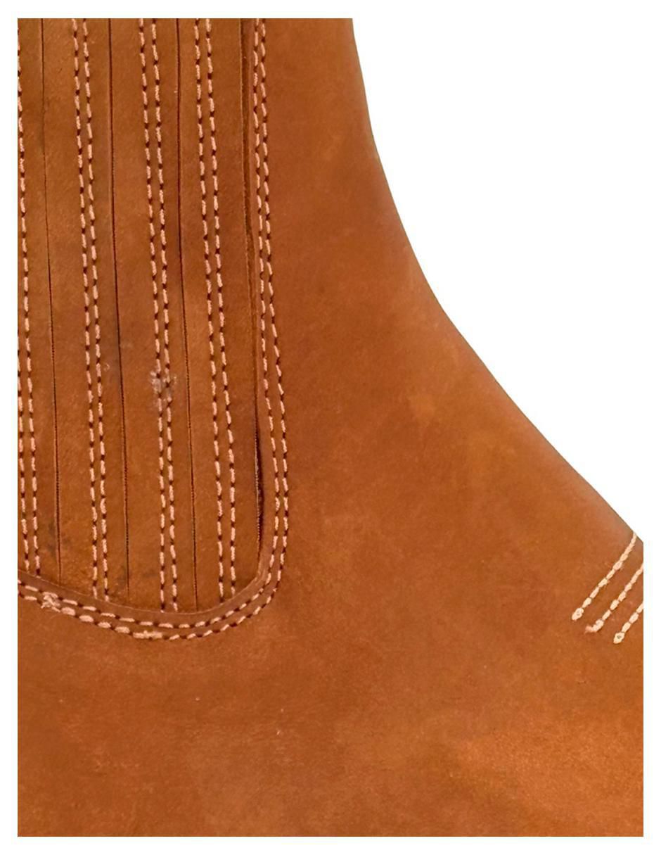 Botín Vaquero de piel para hombre 7