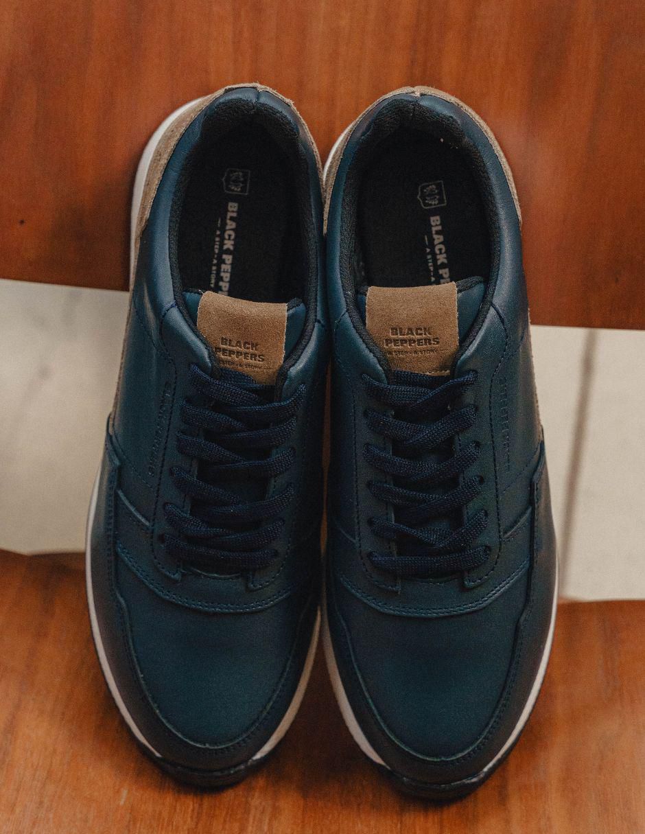 Tenis de piel para hombre 9