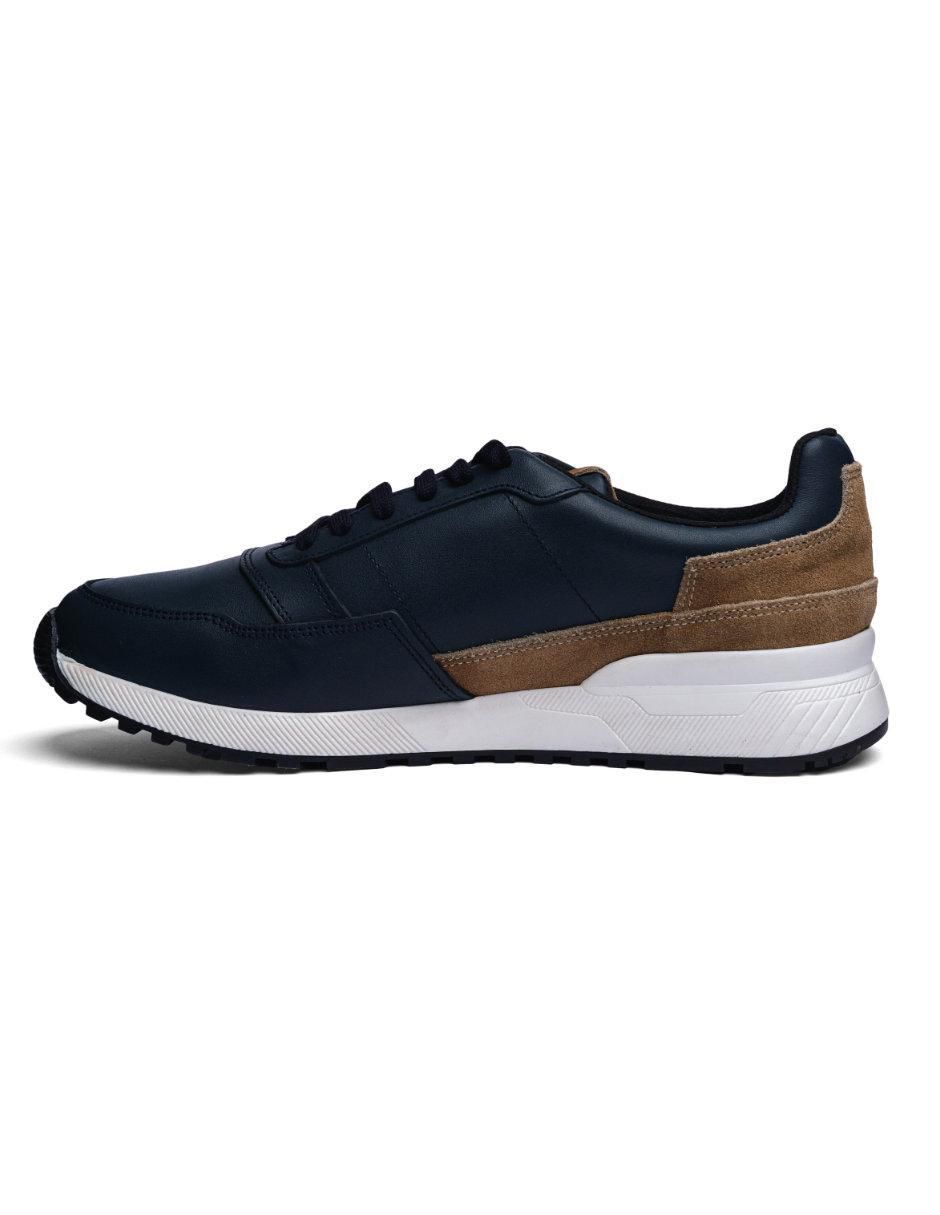 Tenis de piel para hombre