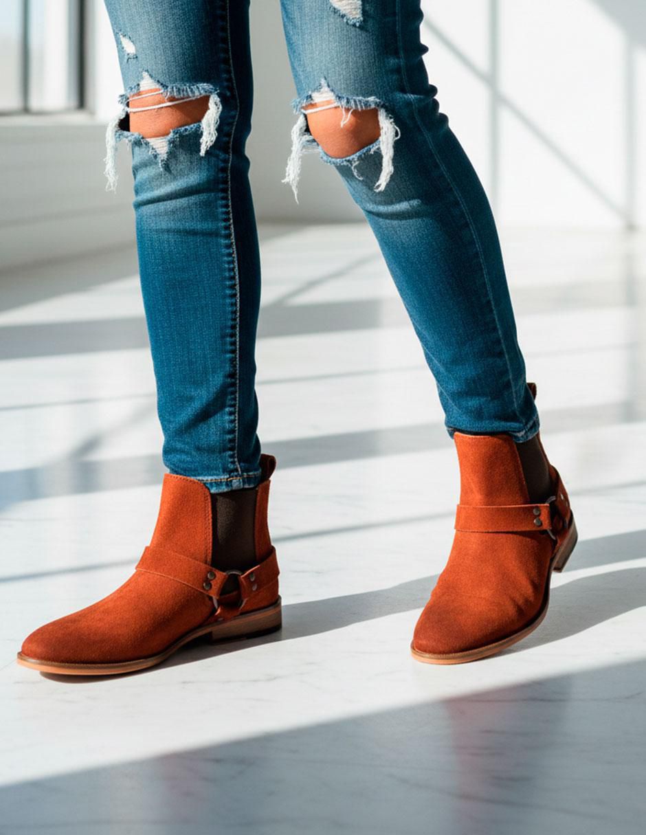 Botín de piel para hombre 4