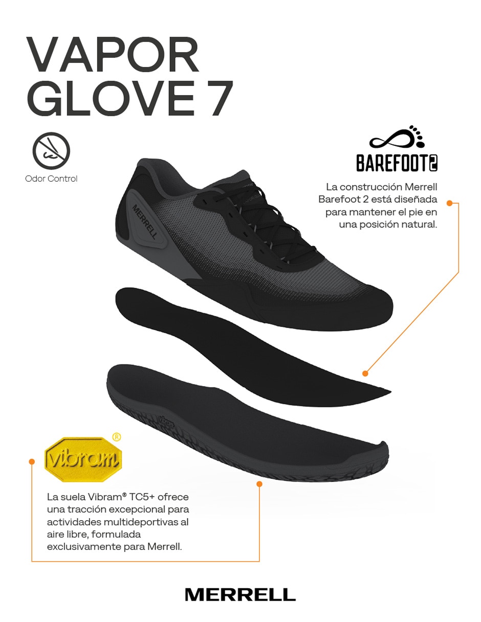 Tenis de piel Merrell Vapor Glove para hombre