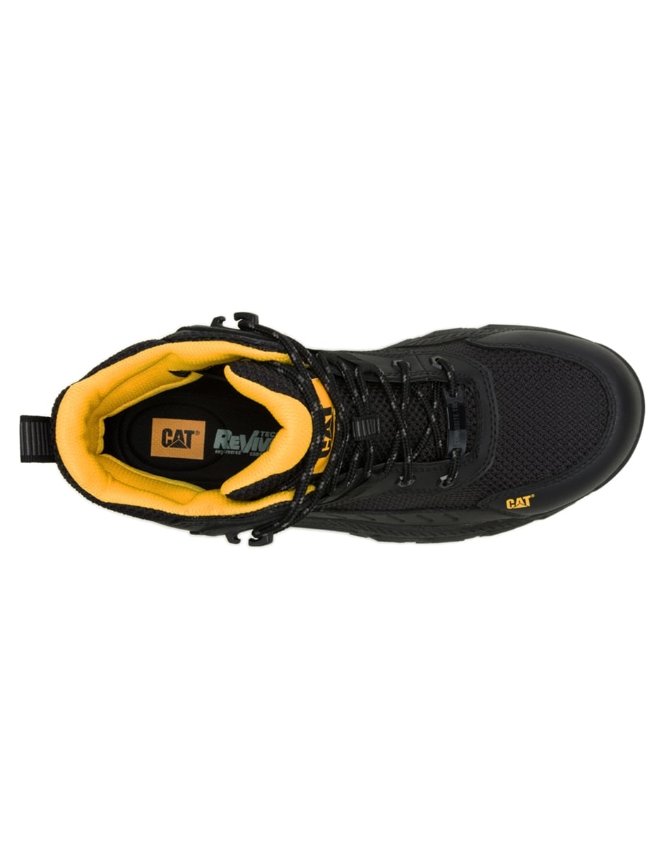 Bota industrial Caterpillar de cuero y piel