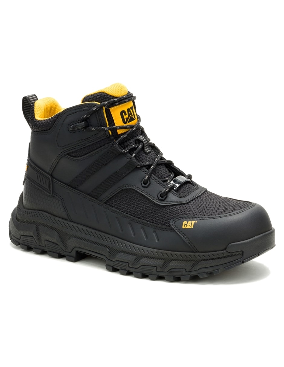 Bota industrial Caterpillar de cuero y piel