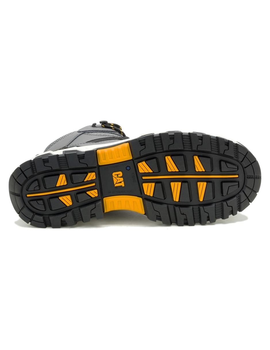 Bota industrial Caterpillar de cuero y piel