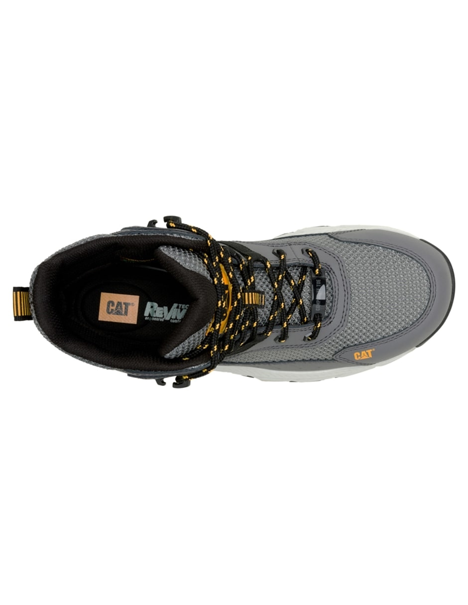 Bota industrial Caterpillar de cuero y piel