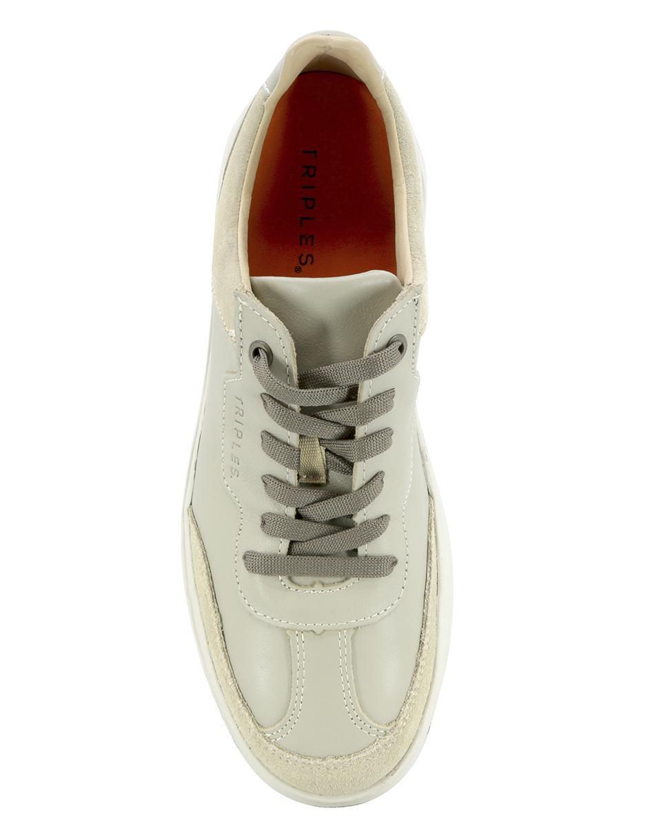 Tenis de piel para hombre